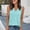 Blue, variant on Rove Studio Women’s V-Neck Tank Top, Casual Sleeveless Loose Fit Camisole, Soft Stretch Solid Color Basic Layering Vest For Daily Wear Beige XXXL