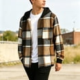 thumbnail image 7 of yillto Boys Plaid Jackets Flannel Hoodies Fall Fashion Long Sleeve Zip up Jacket Coat for Kids 5-15 Years, 7 of 7