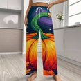 thumbnail image 2 of Fall Thanksgiving Pumpkin Pajamas For Women Loose Retro Night Pajama Pants Comfortable Sleepwear Bottoms Homewear, 2 of 6