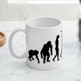 thumbnail image 4 of CafePress - Evolution Of Soccer Mug - 11 oz Ceramic Mug - Novelty Coffee Tea Cup, 4 of 6