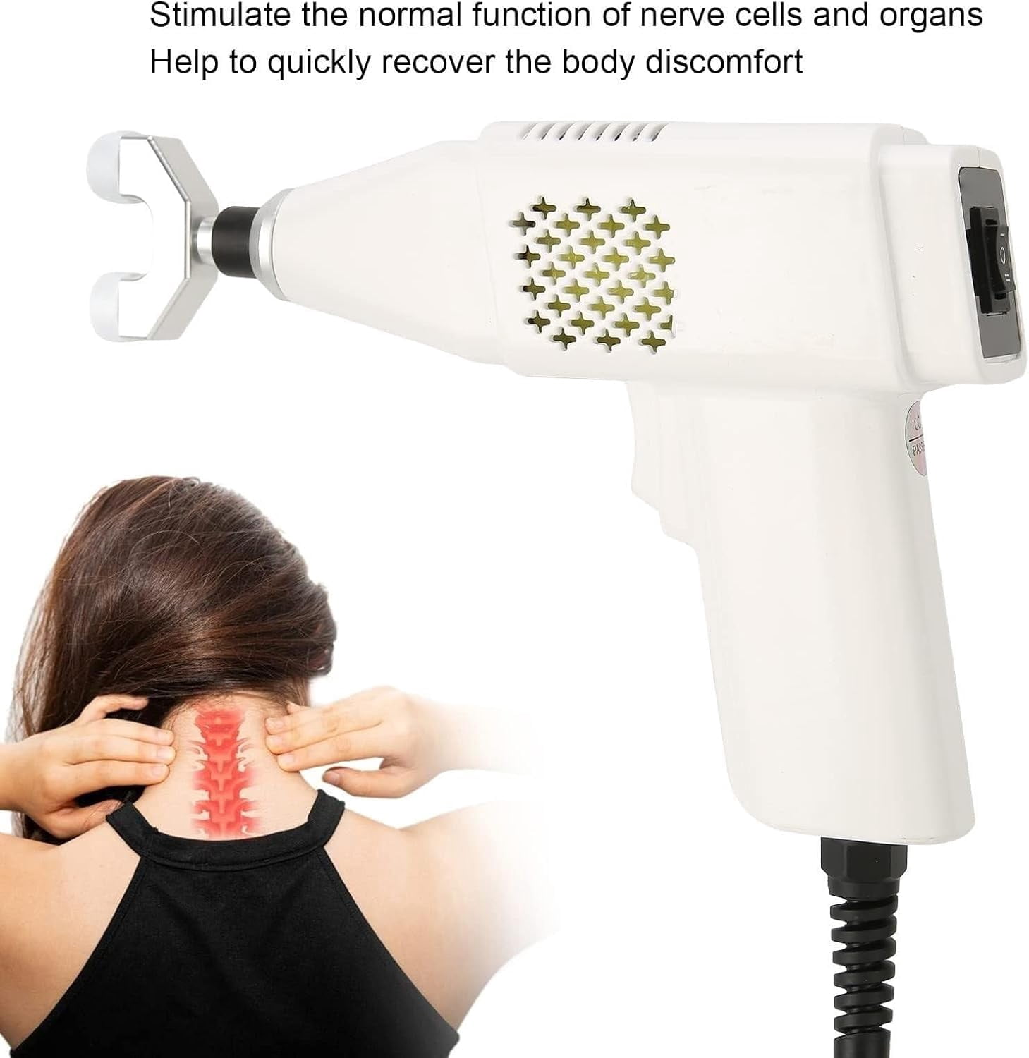 450N Chiropractic Adjusting Tool Instrument Electric Impulse Gun Actuator Massager Professional Massage Equipment Magnetic Therapy Massage Gun