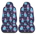 thumbnail image 2 of Fotbe Silhouette Cats Pattern Automotive Seat Covers for Cars Trucks and SUVs – Car Seat Covers for Front Seats,Protective Seat Covers,Vehicle Seat Covers, Set of 2, 2 of 9
