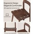 thumbnail image 4 of EYYTHUNG Farmhouse Wood Dining Chairs Set of 4, Mid Century Modern Wooden Dining Chairs, Armless Kitchen Chairs for Living Room Side Chair, Brown, 4 of 6