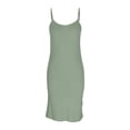 thumbnail image 1 of Camisolas cortas de moda para mujer, vestido liso sin mangas, camisero con cuello redondo y tirantes ajustables, bralette de poliéster para mujer, 1 of 3
