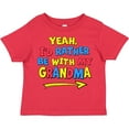 thumbnail image 3 of Inktastic Yeah I'd Rather Be with My Grandma in Red Yellow and Blue Boys or Girls Toddler T-Shirt, 3 of 5