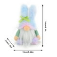 thumbnail image 4 of EFINNY Easter Bunny Gnomes Decor Spring Gifts Set of 2 Girl Room Decor Nordic Swedish Nisse Scandinavian Tomte Elf Dwarf Home Household Ornaments, 4 of 8