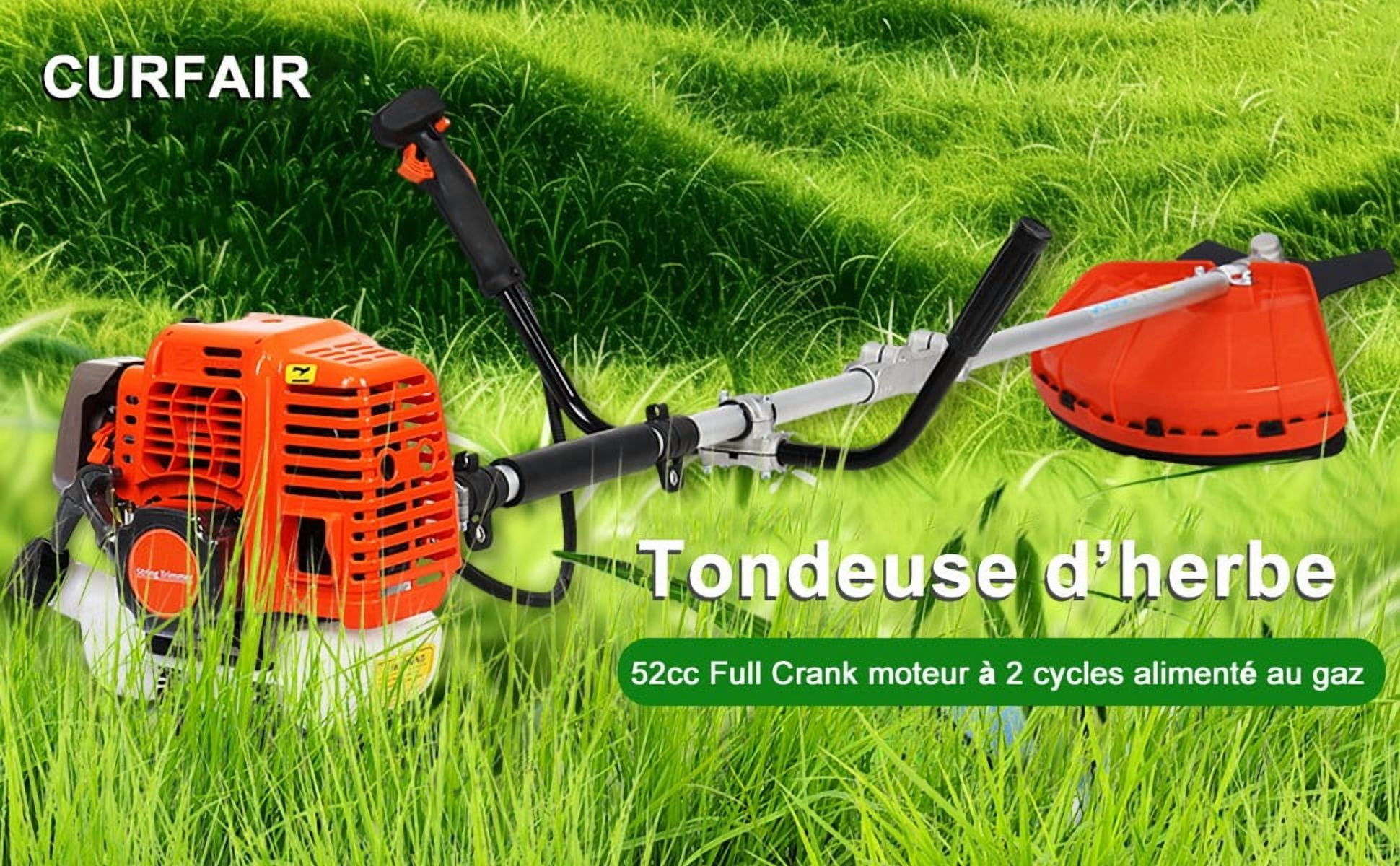YNCE 52CC Gas Weed Wacker, 2-Cycle 2 in 1 Gas Weed Wacker, Upgraded Weed Eater Gas Powe, 2.2KW/8500rpm Strong Power Brush Cutter, Weed Eater for Grass and Bush