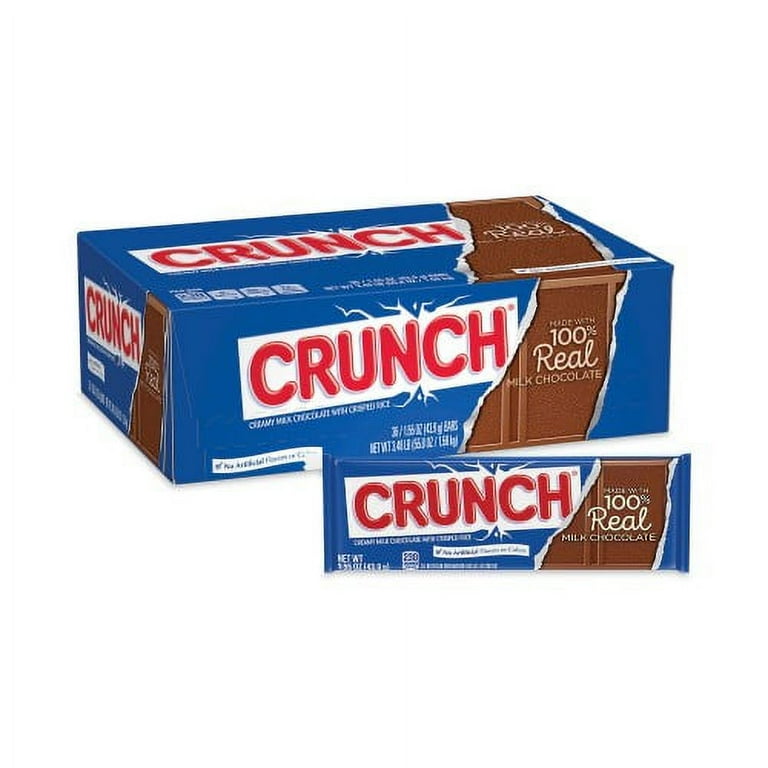 Crunch Bar, Individually Wrapped, 1.55 oz, 36/Carton, Ships in 1-3 Business Days Crunch Bar, Individually Wrapped, 1.55 oz, 36/Carton, Ships in 1-3 Business Days