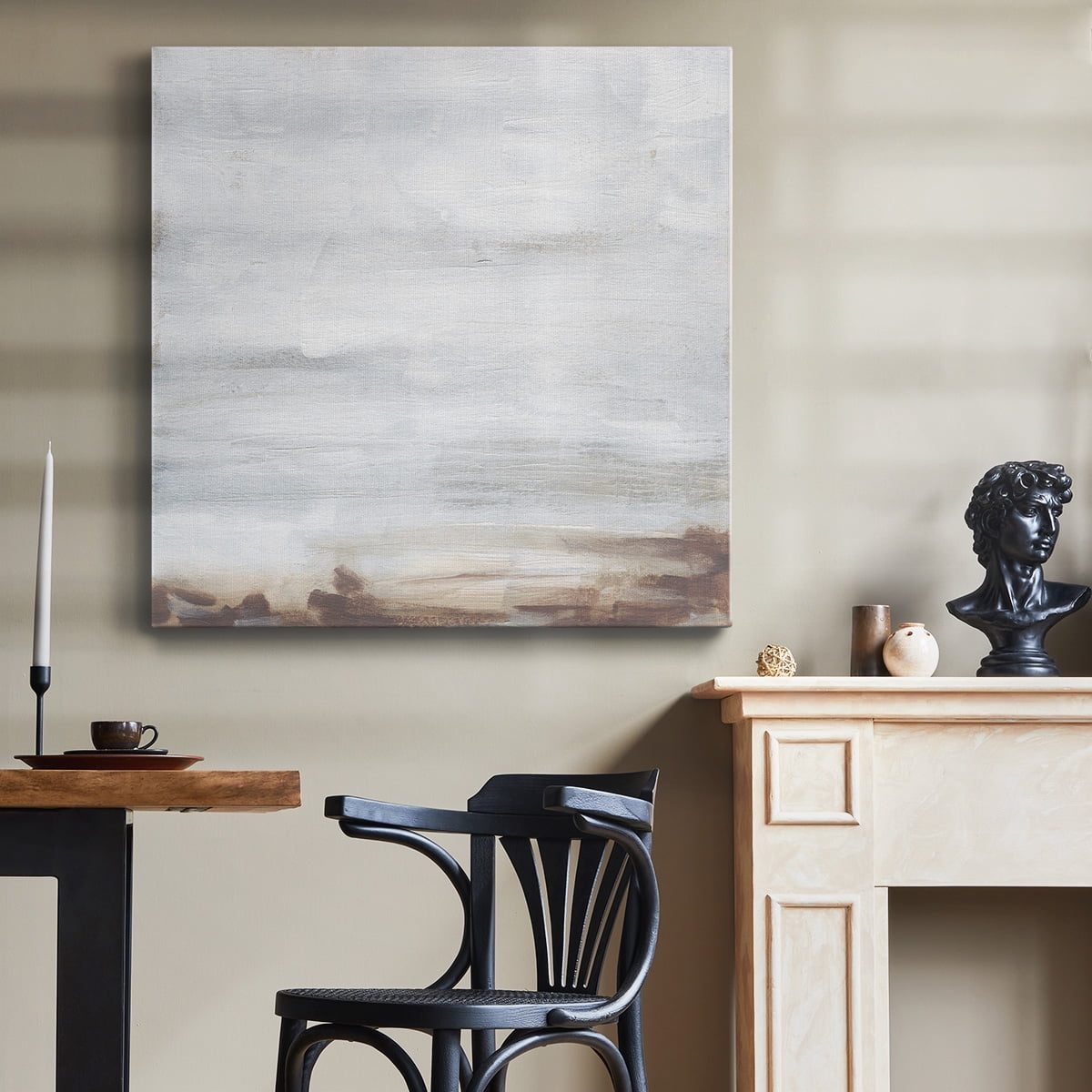 Wexford Home Neutral Breakers II-Premium Gallery Wrapped Canvas, 10" x 10" - Ready to Hang