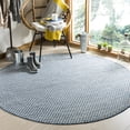 thumbnail image 2 of SAFAVIEH Courtyard Blair Checkered Indoor/Outdoor Area Rug, Blue/Light Grey, 6'7" x 6'7" Round, 2 of 9
