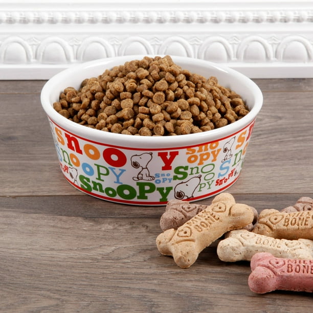 Peanuts Classic Snoopy 5" Pet Bowl, 6 Assorted Designs