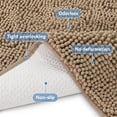 thumbnail image 4 of 24" x 17" Chenille Bath Mat – Non-Slip with Backing Bath Rug Ultra-Absorbent and Machine Washable Bathroom Mat Quick-Dry Design. Ideal for Bathroom Shower and Tub Areas, 4 of 14