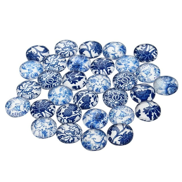Imán de Per de Cúpu con de Cabujón con Espalda Pna de Cristal de 30 Piezas para Joyería BLESIY Cabujones de reverso plano