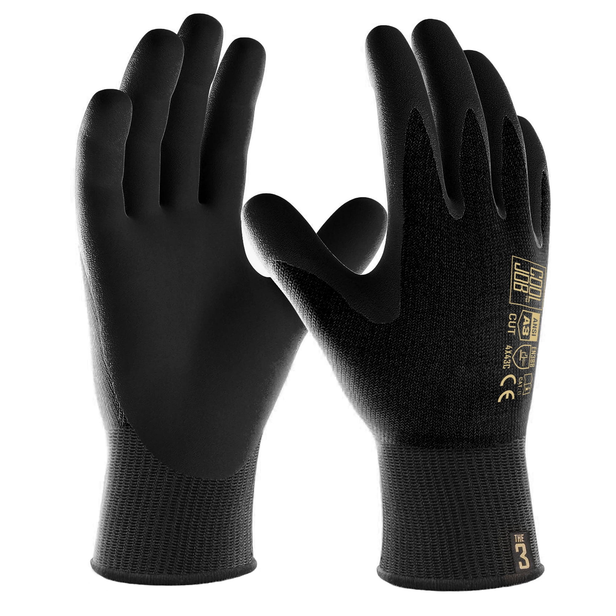 COOLJOB A3 Level 5 Cut Resistant Safety Work Gloves for Men Women