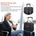 thumbnail image 4 of E-Tree 17.3 inch Laptop Sleeve 17 inches Shockproof Foam Computer Shoulder Bag Briefcase,Black, 4 of 5