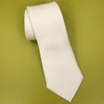 thumbnail image 4 of Adults Heat Transfer Necktie Solid White Sublimation Tie Birthday Wedding Neck Tie Photo Props for Graduation, 4 of 8