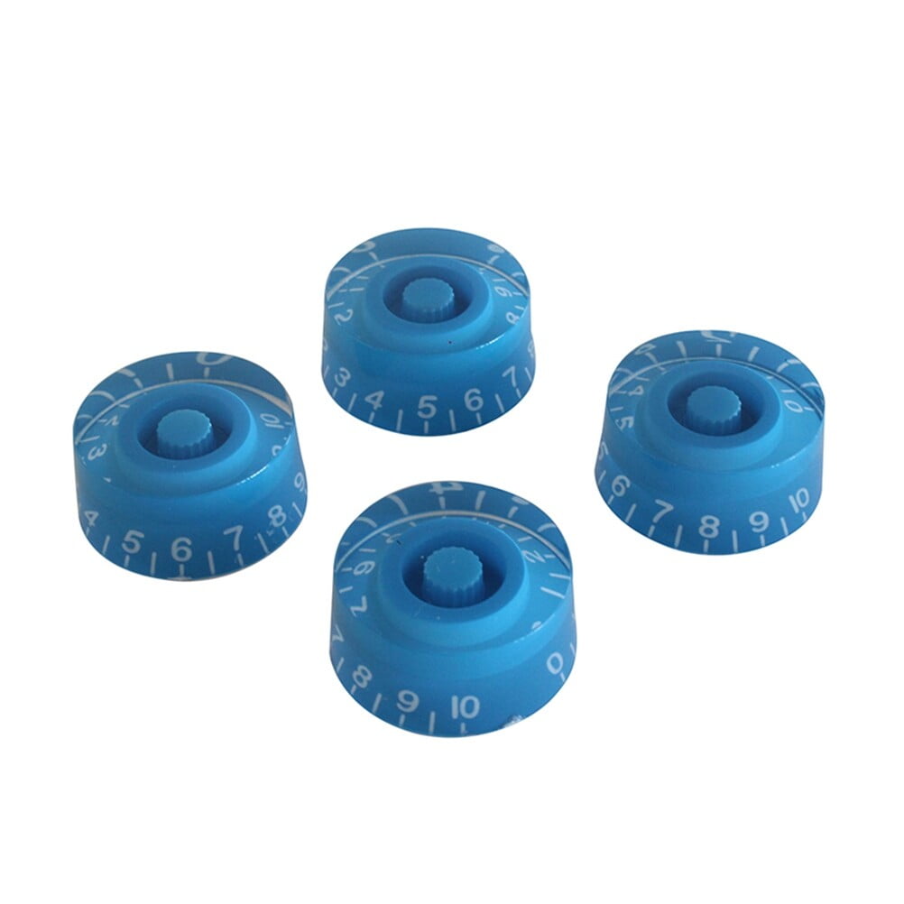 4 PCS/ Set Round Guitar Knobs Volume Tone Control Knobs Rotary Knobs