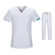 thumbnail image 3 of Conjunto de ropa quirúrgica para hombres y mujeres, ropa de trabajo de esteticista, camiseta y pantalones quirúrgicos de manga corta lavables a máquin, 3 of 8