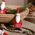 thumbnail image 4 of Red and White Mini Santa Christmas Ornaments, 4 Count, by Holiday Time, 4 of 5