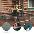 thumbnail image 6 of Lifetime 6 Foot Polyethylene Picnic Table, Hunter Green (22123), 6 of 12