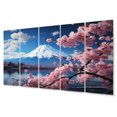 thumbnail image 2 of Designart "Majestic Mont Asian Painting V" Asian Metal Wall Decor Set, 2 of 5