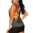 thumbnail image 3 of Balery Hawaiian Style Bald Eagle Camiseta sin mangas estampada ligera para mujer, tops de entrenamiento sin mangas, camisetas de yoga transpirables de secado rápido.-XX-Large, 3 of 7