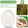 thumbnail image 7 of Oval Paper Plates White, 12 Inch Large Paper Plates, 100% Compostable Paper Plates Eco Friendly Disposable Plates, Oval Paper Plates Heavy Duty, 7 of 7