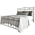 thumbnail image 4 of Home Design Shelby Queen Metal Bed Frame for Adults, Brown, Classic Headboard and Footboard Design, Sturdy Frame, Easy Assembly, 4 of 12