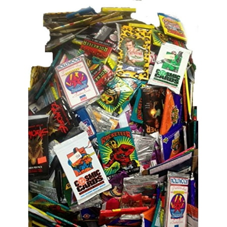 100 Vintage Oddball Non-Sport Trading Cards in Old Sealed Packs - Movie, TV, Comic Cards & More! Perfect for