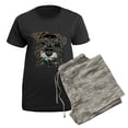 thumbnail image 5 of CafePress - Mini Schnauzer Women's Dark Pajamas - Women's Short Sleeve Print T-Shirt and Pants Dark Cotton Pajama Set, 5 of 7