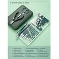 thumbnail image 5 of New Stainless Steel Nail Clipper Set Grooming Tool Set with Portable Case Manicure Art Tool Green Nails Cut (18 pcs), 5 of 7