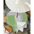 thumbnail image 3 of Sage Green Grey Oil Painting Outdoor Tablecloth with Umbrella Hole, Abstract Modern Geometric Spillproof Waterproof Outdoor Table Cover, Patio Tablecloths for Party/Garden/Picnic, Round 54 inch, 3 of 9