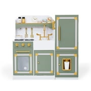 Little Chef Versailles Deluxe Play Kitchen, Olive Green/Gold