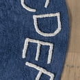 thumbnail image 6 of nuLOOM Kids Washable Round Alphabet Rug, 6', Navy, 6 of 10