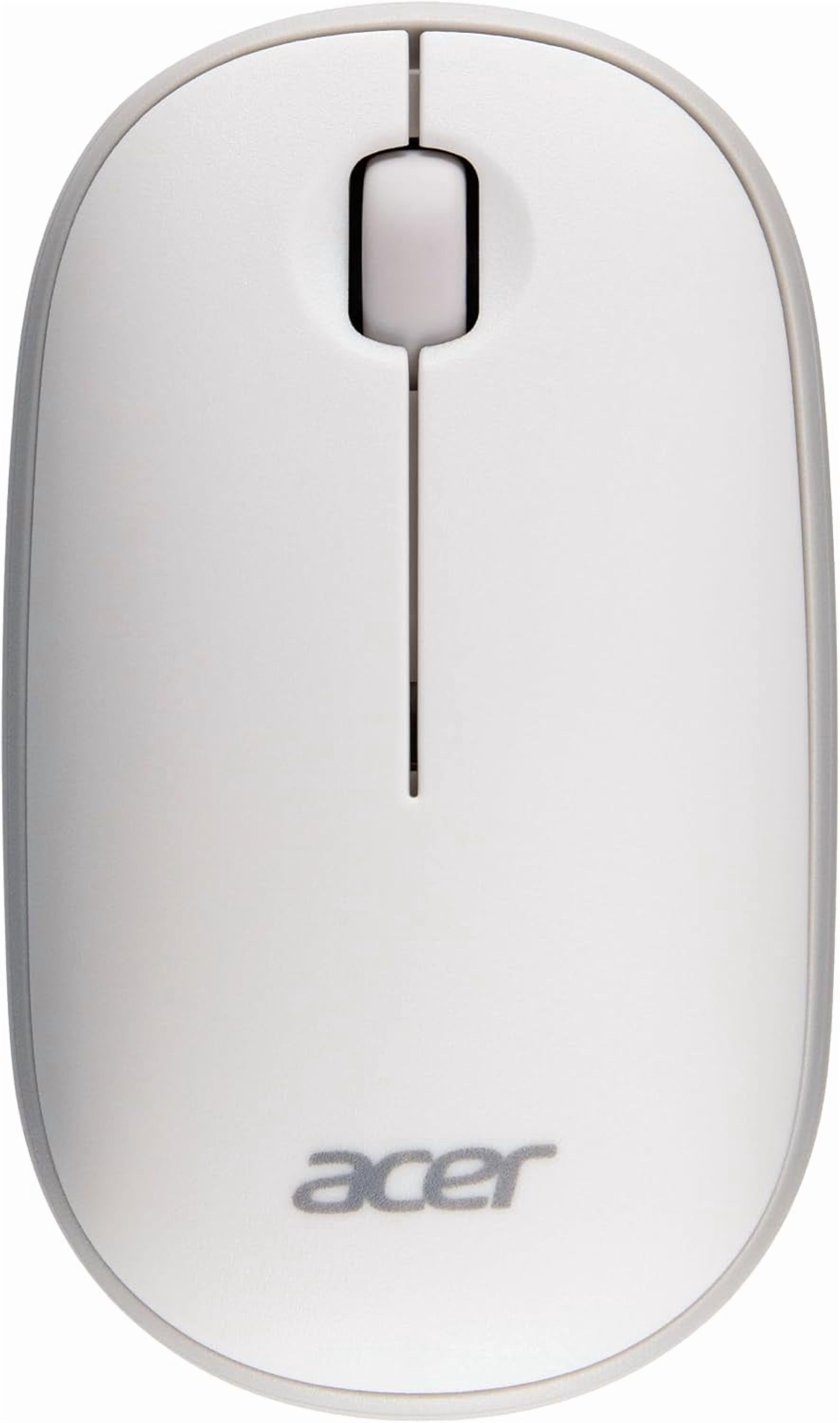 Computer Mouse Wireless, 2.4G Slim USB Wireless Mice with USB-A Receiver, 1600 DPI Optical, Laptop Mouse with Plug and Play for Right/Left Handed Users (for Chromebooks, Windows PC & Mac) White