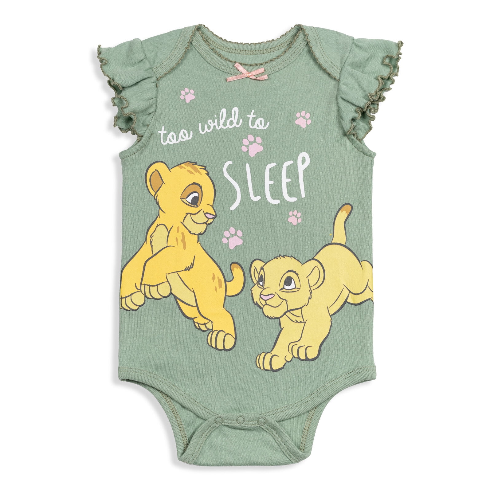 Disney Classics 101 Dalmatians Bambi Dumbo Infant Baby Girls 5 Pack Short Sleeve Bodysuits Disney Classics 18 Months