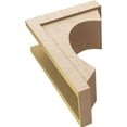 thumbnail image 6 of 9"W x 18"D x 27"H Classic Emerson Rough Cedar Woodgrain TimberThane Corbel, Primed Tan, 6 of 6