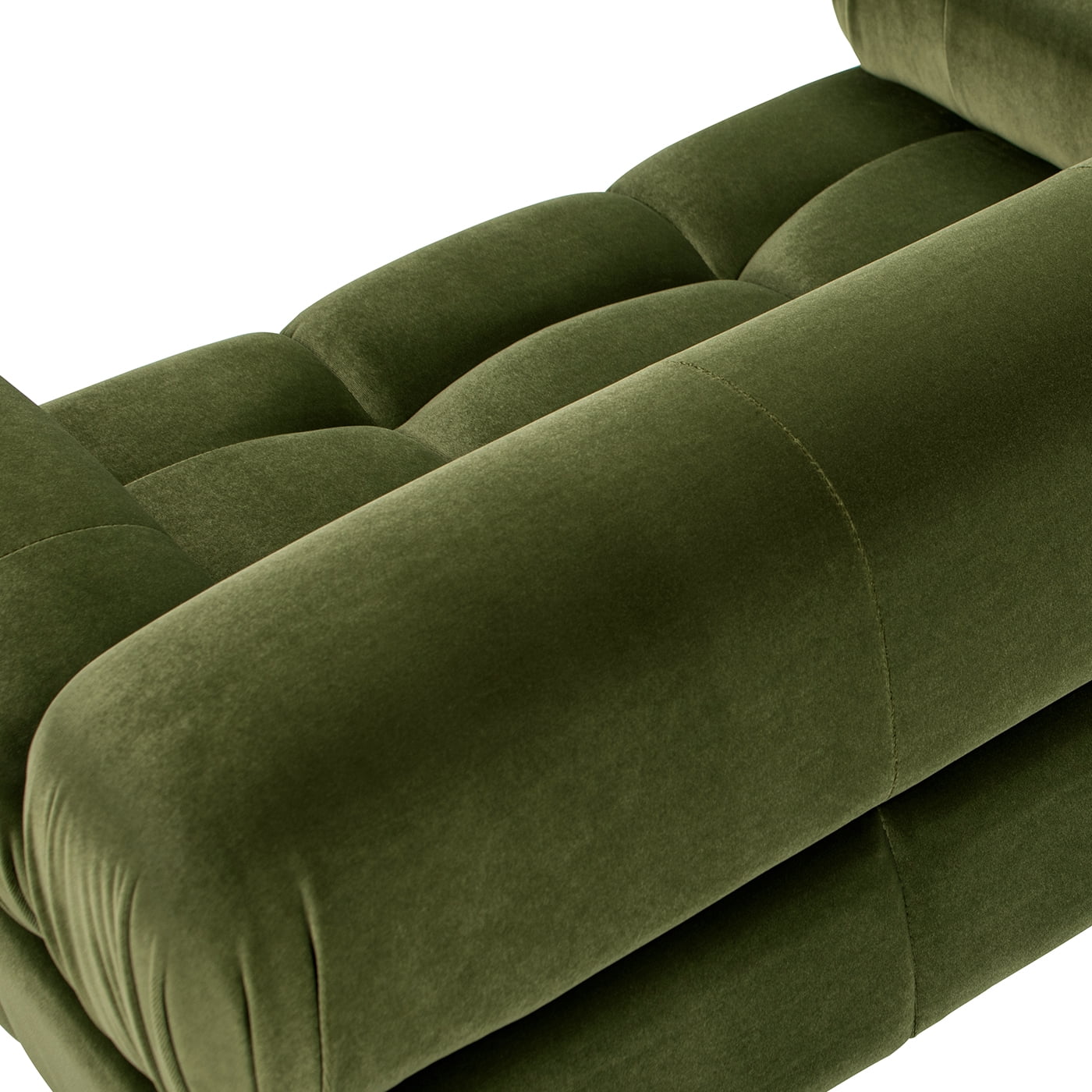 Marcel 36" Upholstered Modern Small to Medium Pet Bed, Dog or Cat, Olive Green Performance Velvet