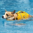 thumbnail image 5 of Dog Life Jacket, Puppy Life Jackets for Small Dogs, Small Doggie Life Vest for Swimming, Lightweight Extra Small Dog Swim Vest with Handle, Puppy Life Vest for Boating, Cat Lifevest Yellow, XS, 5 of 5
