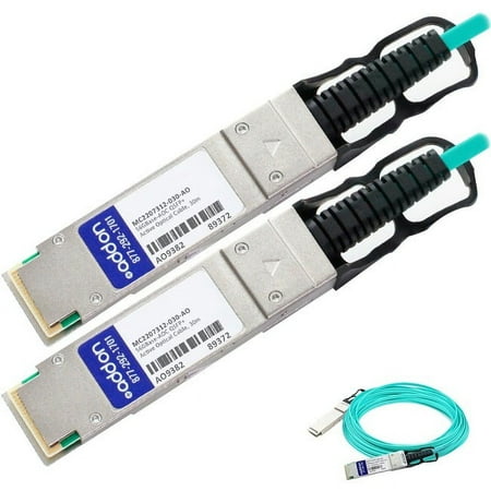 UPC: 0615376202868 | AddOn Mellanox MC2207312-030 Compatible TAA Compliant 56GBase-AOC QSFP+ to QSFP+ Direct Attach Cable (850nm  MMF  30m)