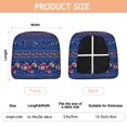 thumbnail image 3 of Pioneer Flower Seat Covers for Dining Room Chairs Set Of 4,Stretch Printed Washable Chair Seat Cover with Elastic Ties and Button,Removable Waterproof Couch Cushion Covers, 3 of 6