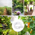 thumbnail image 5 of 100 clips de soporte de plantas de plástico blanco para ayudar al crecimiento vertical de las plantas de vid., 5 of 5