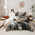 thumbnail image 4 of Homewish Chic Flowers 3-Piece Full Size Comforter Sets For Kids Teens Female Girls,Chic Floral Blossoms Bedding Comforter Set,Abstract Retro Vintage Lightweight Bedding Sets,Lightweight Room Decor, 4 of 8