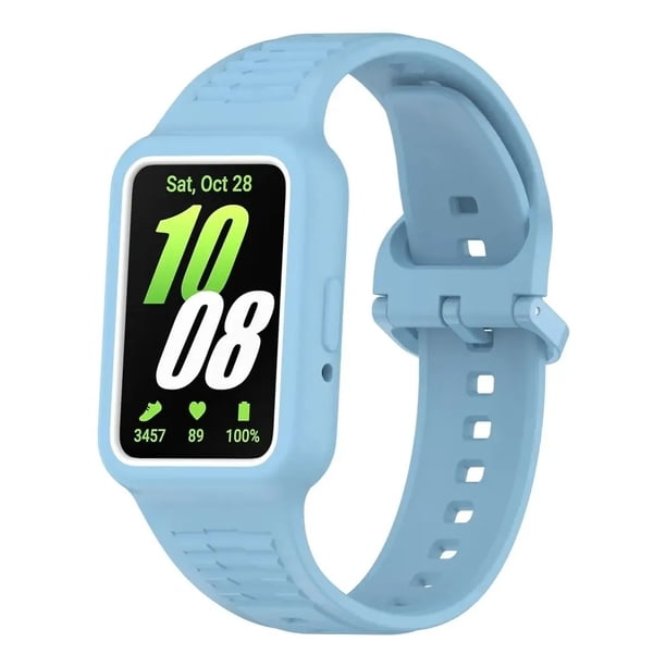 Correa de Silicona Transpirable con Case para Samsung Galaxy Fit 3, Unisex, Deportivo