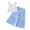 Summer Children Outfit Set-C531-Sky Blue, variant on Baby Girl Summer Short Set Female Cute T-Shirt Shorts 2pcs Clothes Outfits Girls Summer Set 2-10 Years,5-6 Years