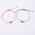 thumbnail image 4 of opvise 1 Pair Couple Bracelets Creative Shape Wear Resistant Wax Line Handmade Couple Braided Evil Eyes Bracelets for Party, 4 of 8