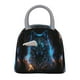 thumbnail image 1 of Fotbe Cool Blue Light Wolf Bolsa de Almuerzo con Estampado, Lonchera Aislada, Contenedor de Comida Reutilizable Tipo Cooler a Prueba de Fugas, 1 of 6