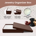 thumbnail image 3 of Novel Box 100 Pack Chocolate Cardboard Cotton Filled Jewelry Gift Boxes 7x5x1.25 Inches with Lids, 3 of 7