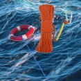 thumbnail image 6 of Hollow Braided Fishing Nylon Rope, with Spring Hook, High Strength, Durable Cord for Fishing Tent Rope Commercial Hiking Indoor Orange, 6 of 8