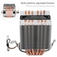 thumbnail image 4 of CPU Air Cooler, 6 Heat Pipe CPU Fan Cooler Heat Sink Radiator Silent Fan CPU Cooling Fan Computer CPU Fans Cooler For  LGA 1156/1155/1150/775 White Fan, 4 of 8